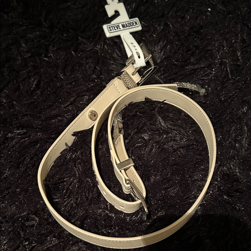 Steve Madden Beige Belt